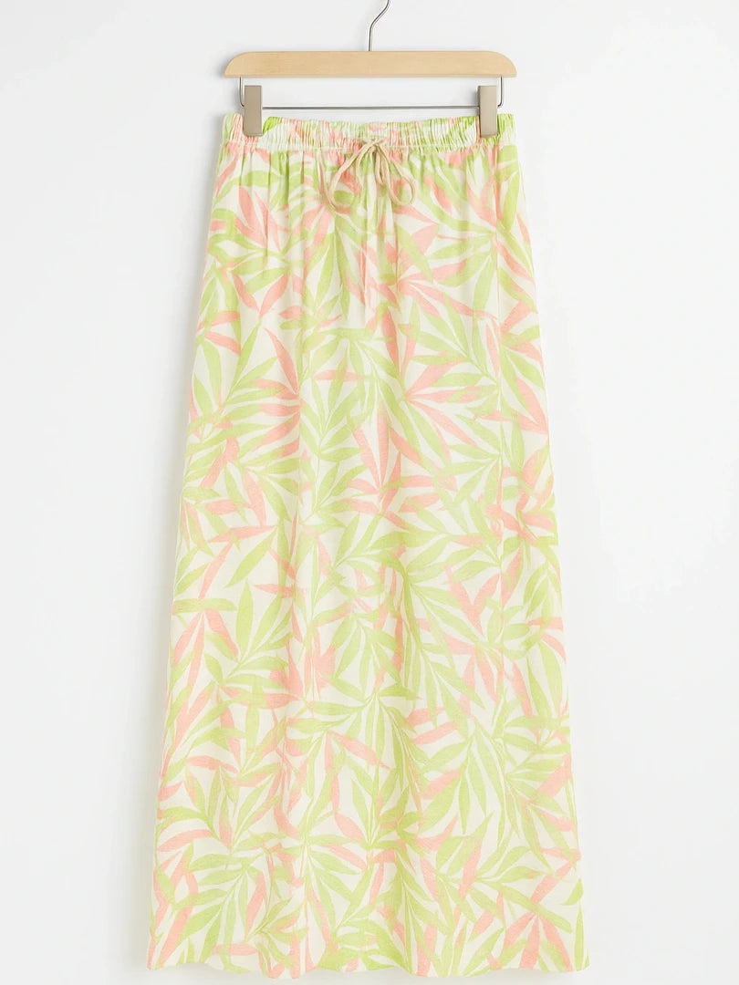 Satin silk skirt