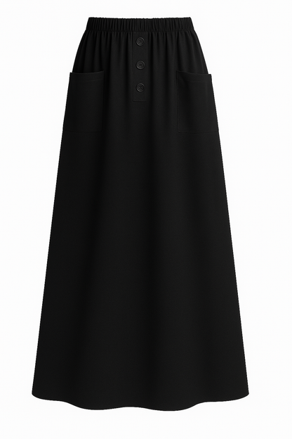 Linen Skirt with front pockets