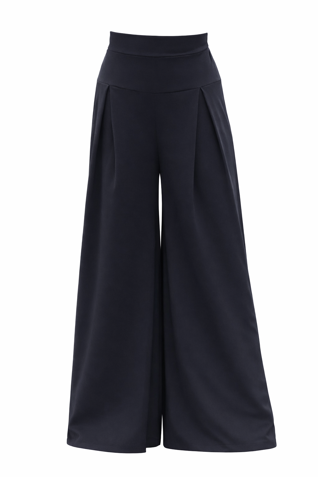 Luxury Wide-Leg Maxi Pants with Pleats | بنطلون واسع فاخر للمحجبات