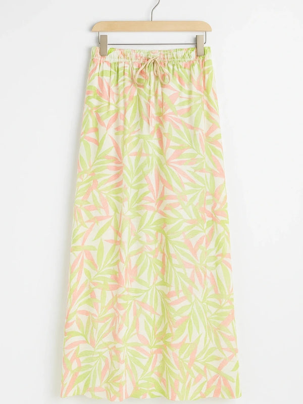 Satin silk skirt