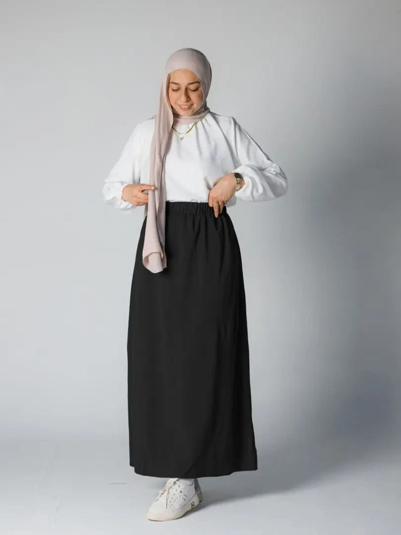 Luxury Full-Length Sack Skirt | تنورة افازيه طويلة للمحجبات