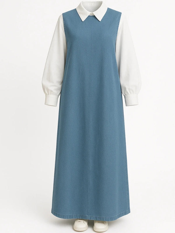 Sleeveless Denim Dress