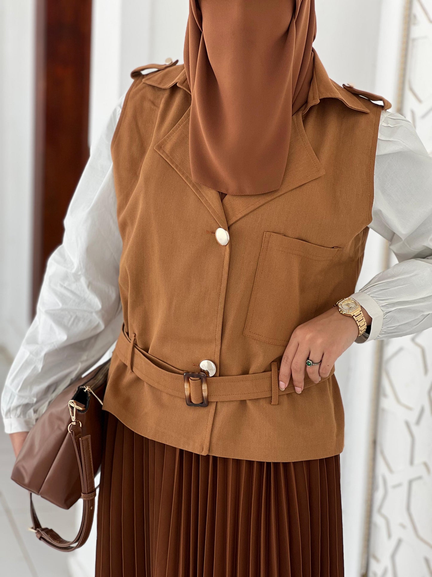 Gabardine Vest