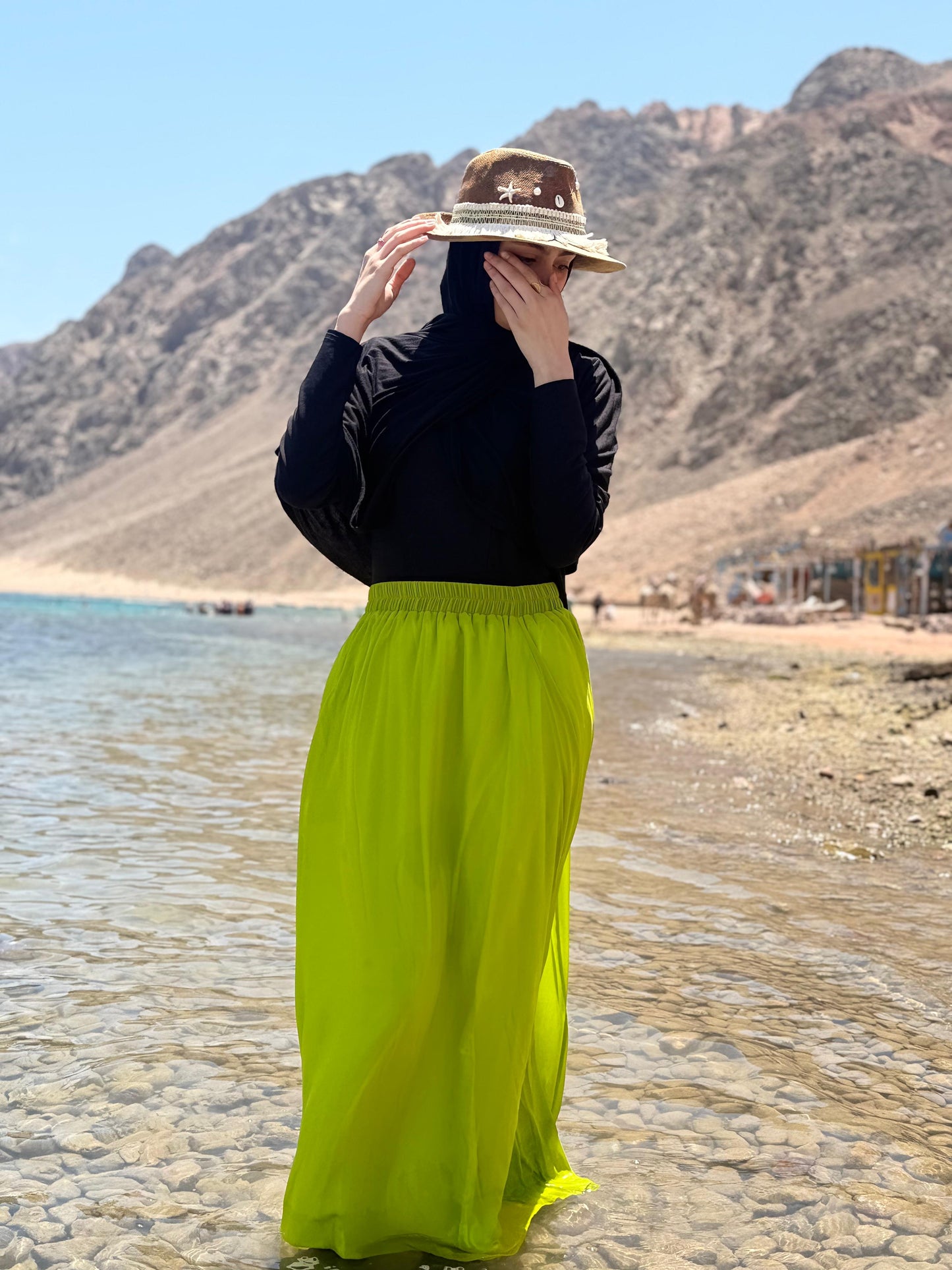 Lemon chiffon skirt