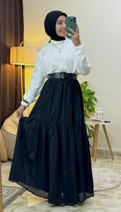 Luxury Tiered Joubert Skirt | تنورة جوبير فاخرة