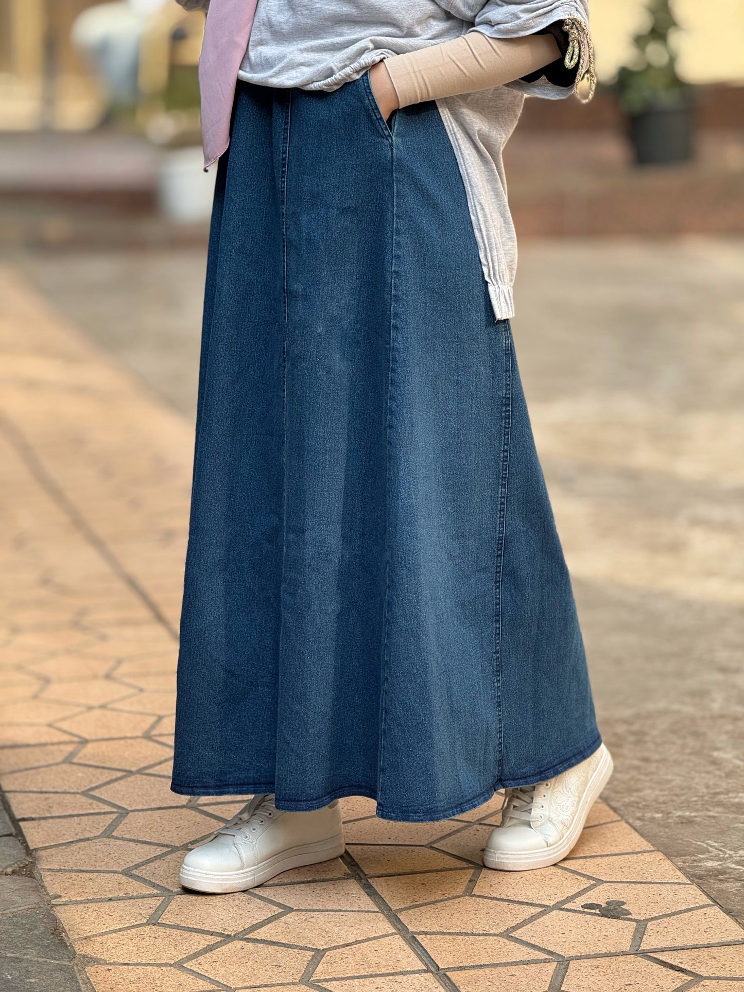 Blue Cloche jeans skirt