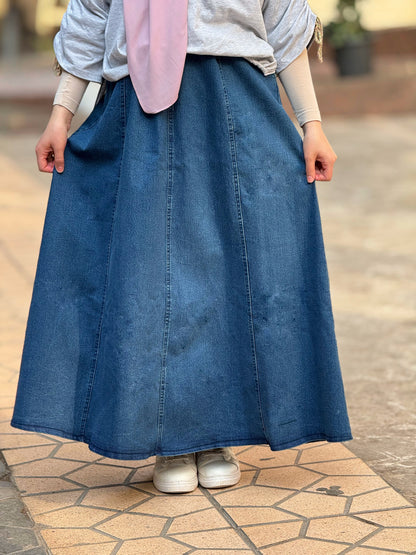 Blue Cloche jeans skirt