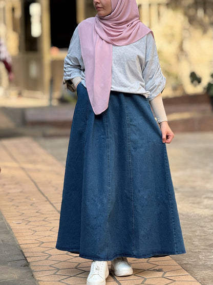 Blue Cloche jeans skirt