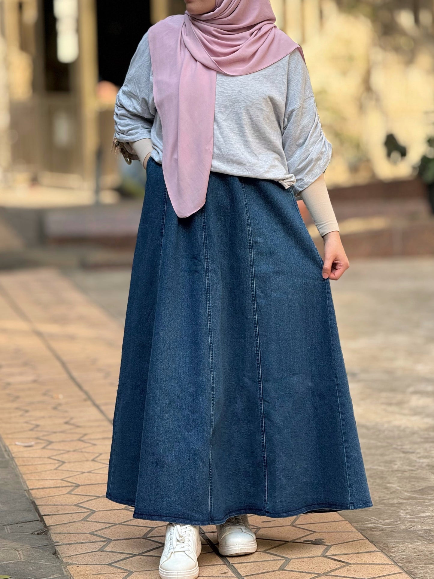 Blue Cloche jeans skirt