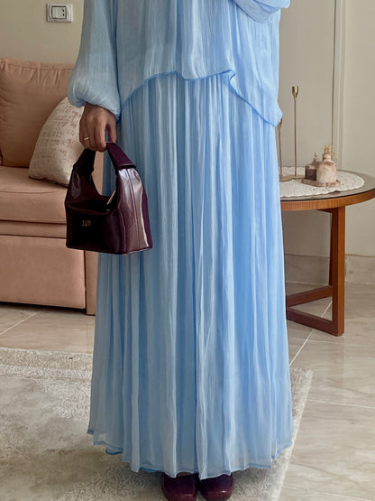 Baby Blue Organza Suit
