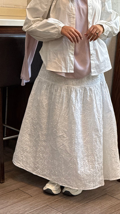 Luxury Tiered Joubert Skirt | تنورة جوبير فاخرة