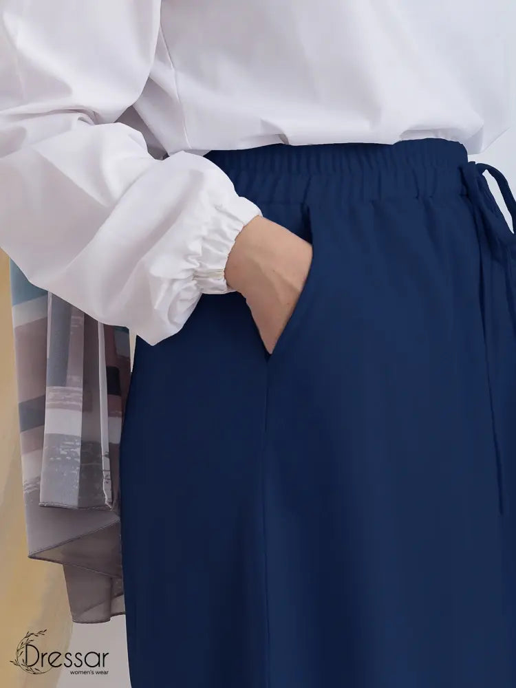 Navy pocket Skirt