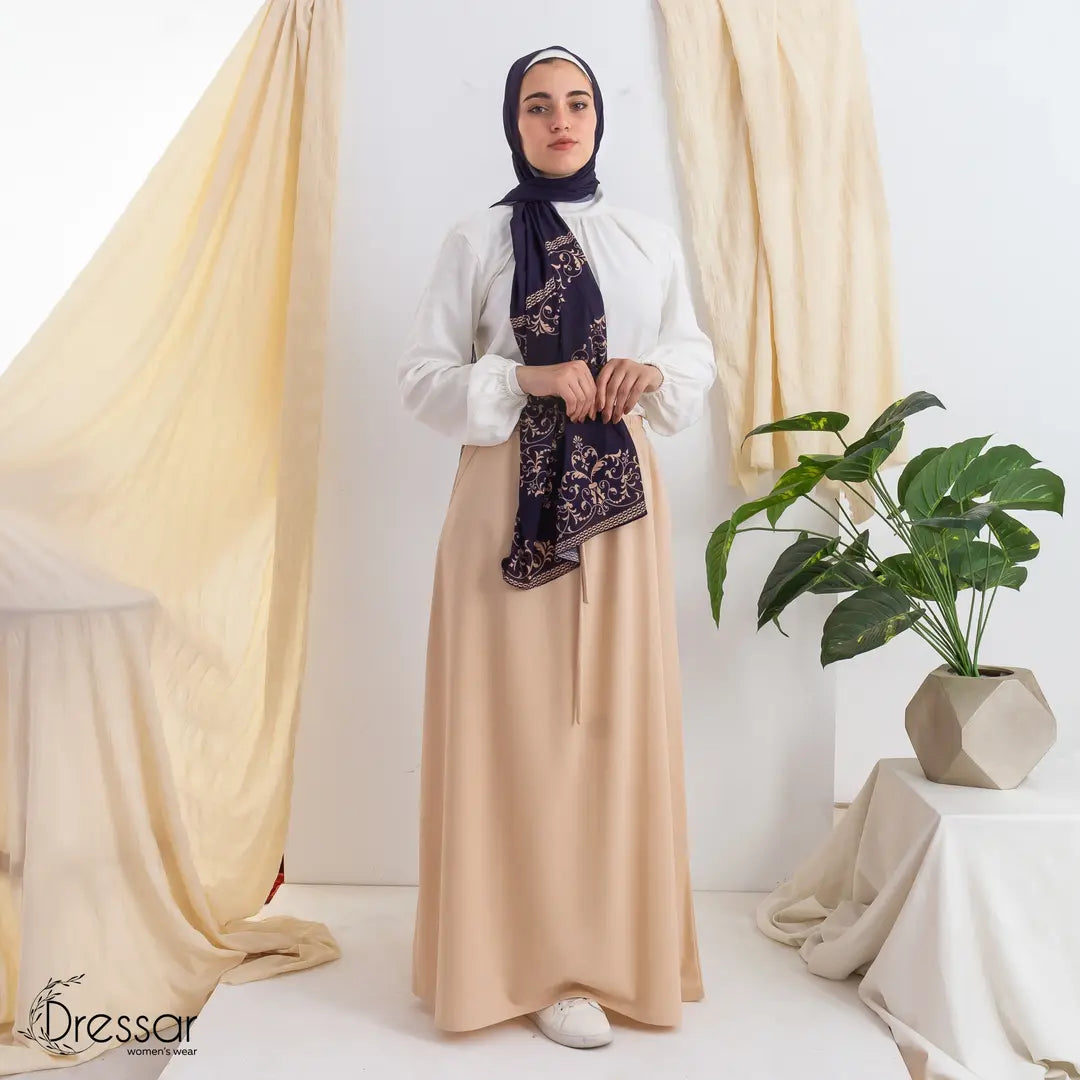 Beige pocket Skirt
