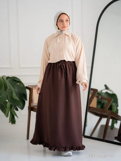 Two-button blouse