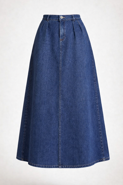 Pleated Blue jeans skirt