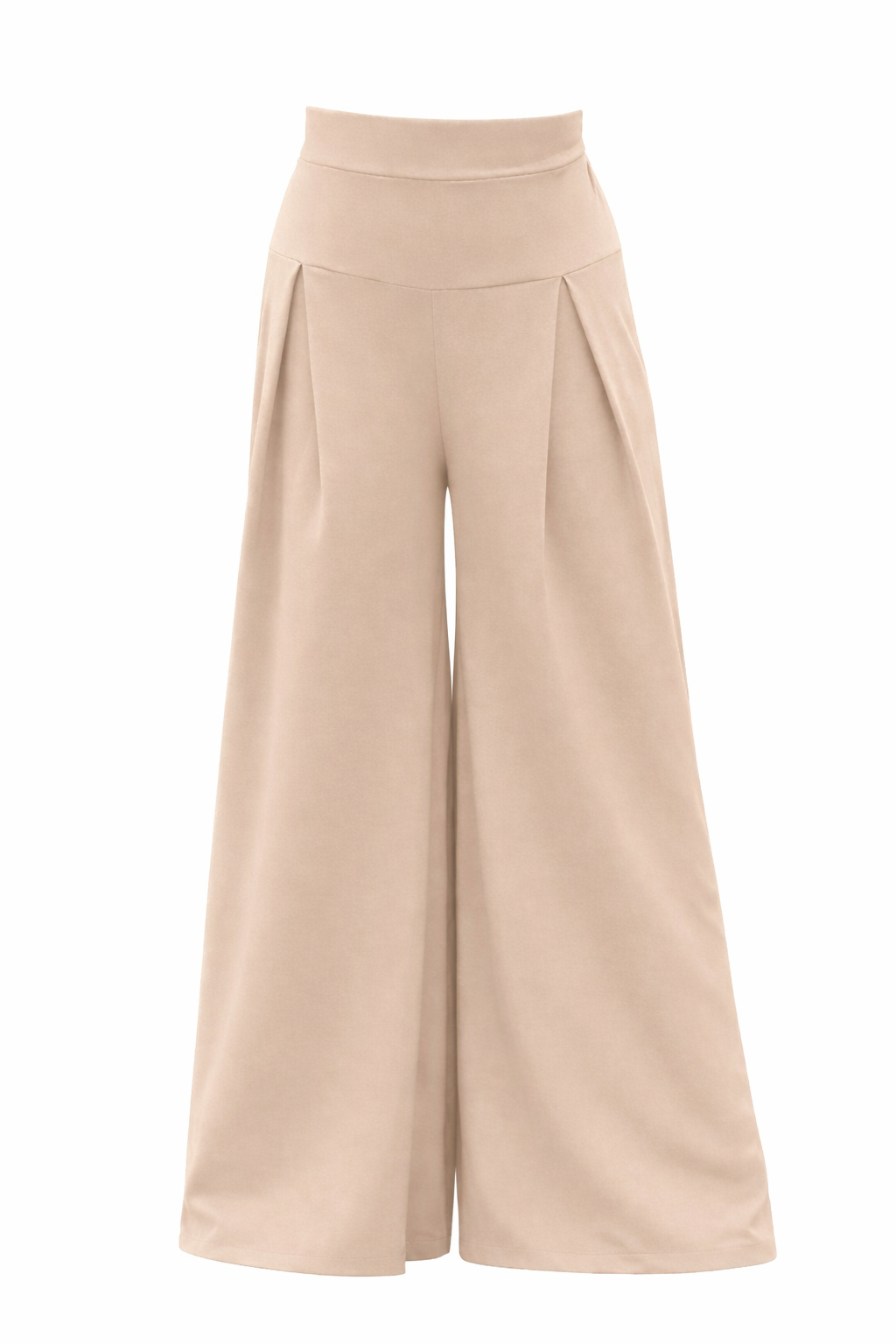 Luxury Wide-Leg Maxi Pants with Pleats | بنطلون واسع فاخر للمحجبات